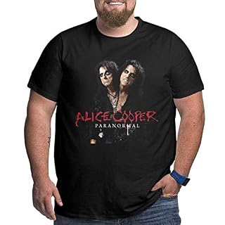 Giamore Men Big Size T Shirt Alice Cooper Paranormal Top Breathable Oversize Tshirts Larger Waist Size - Les Beatles, Paul McCartney, John Lennon, RIngo Starr, George Harrison