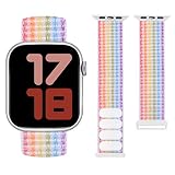 Nylon Sport Band for Kids Apple Watch Bands, Designed for Boy Girl Women Small Wrists Watch Bands, C