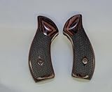 Heritage Roscoe 38 Special +P Grips – Rosewood Laminate CNC Precision Checkered Pistol Grips, Fits 2' & 3' Barrel Models, Replacement Wood Gun Grips with Installation Screw Included