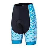 Women High Waist Cycling Shorts Comfort 3D Gel Padded Bike Bicycle Biking...