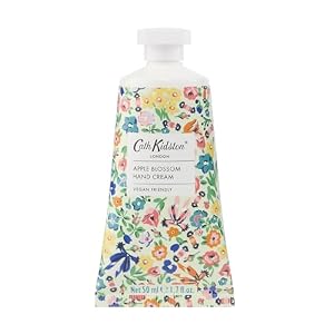 Cath Kidston Hand Cream 50ml, Shea Butter and Vitamin E, Hand Moisturiser, Orchard Apple and Elderflower Fragrance, Pocket and Travel Size, Vegan and Cruetly Free, Beauty Gift For Her