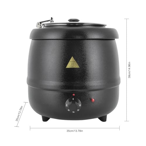 Miniatura 2 de Olla De Sopa Eléctrica,10l Sopera Eléctrica Hervidor De Sopa Calentador De Sopa Recipiente Interior De Acero Inoxidable, Para Platos De Salsa, Restaurante Comercial Y Doméstico