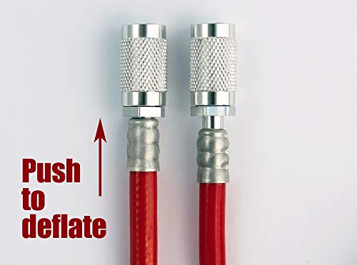 Prestacycle Prestaflator Multipurpose Bicycle Tire Inflation Tool – Presta & Schrader Air Compressor Tool with QuickClick™ Heads, Steel Gauge, Variable-Rate Trigger, and High-Flex Hose by Prestacycle - Image 8