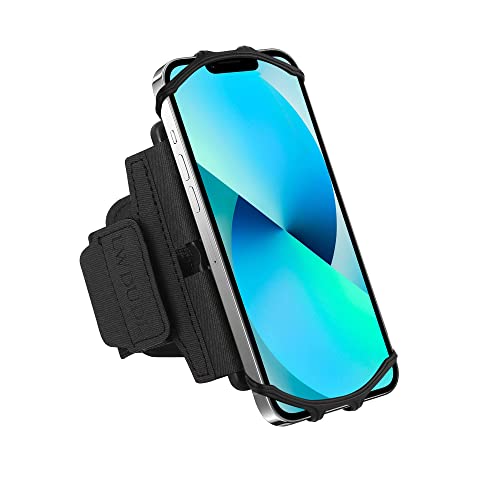 Running Phone Armband 【2023 Upgraded】 360° Rotatable And Detachable Also For Legs Waist. Lwdude Running Phone Holder For Iphone 14 13 12 11 Pro Max X Xr Xs Mini Plus Samsung Galaxy 4.5-7.8 In (Black) #TOP6