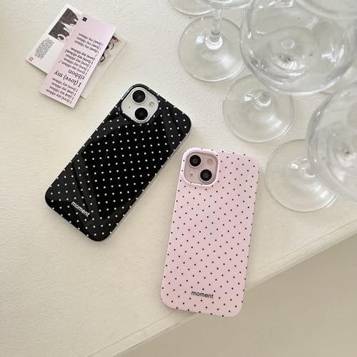 Reownest Case for iPhone 13 iPhone 14 with Cute Polka Dot Pattern Aesthetic Design, Simple Stylish Soft TPU Protective Phone Cover for iPhone 13/14 -Pink - Image 6