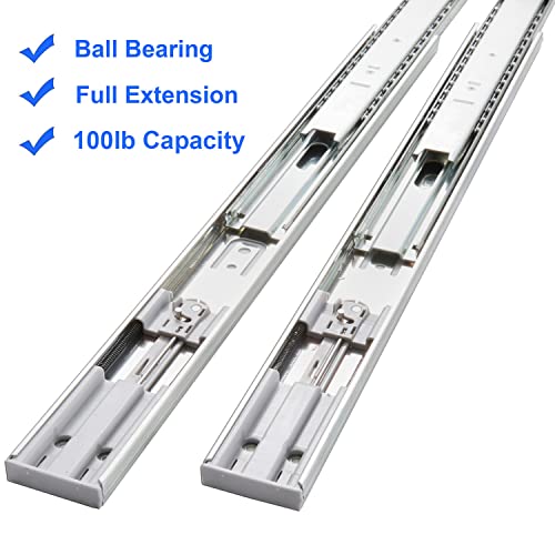 6 Pair Of 20 Inch Soft Close Full Extension Side Mount Ball Bearing Sliding Drawer Slides #TOP2