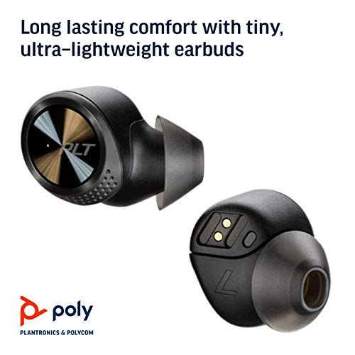 Plantronics BACKBEAT PRO 5100 True Wireless Bluetooth Headset/Kopfhörer, In-Ear, IP54 und Noise-canceling, Schwarz