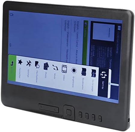 ASHATA HD eReader,7in Color TFT LCD 16:9 Screen eBook Readers 800x480 380MHz with Black Protective Case,Portable E Reader for EPUB PDF TXT,Storage Optional(4GB)