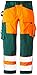 Produktbild Blaklader 153318605349D84 Arbeitshose mit Hoher Sichtbarkeit, High Vis Orange/Grün, Größe D84