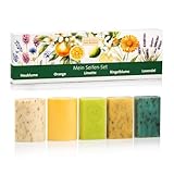 Sanct Bernhard Seifen-Set 5er Pack Heublumen-, Orangen-, Limetten-, Ringelblumen- und Lavendel-Seife...