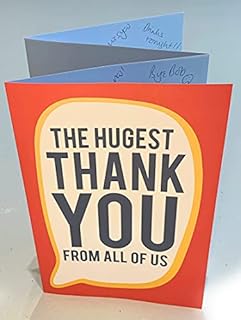The Hugest Thank You Extra Large Fold Out Card