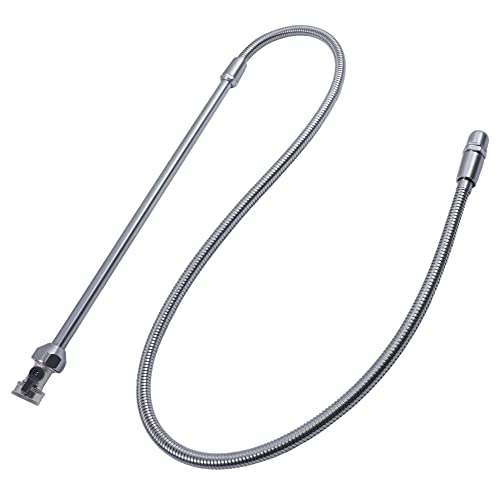 G-Sunny All Metal RV Flexible Swivel Stick with Shutoff Valve,RV Flexible Black Tank Wand,Powerful Rotary Cleaning Capability for Cleaning Deposits,63 Inch - Thumbnail 2