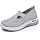 Orthopädische Damenschuhe, leichte H-Typ-Mesh-Schuhe, Slip-On-Wanderschuhe, Sommer-Outdoor-Sportschuhe 41 EU Gray
