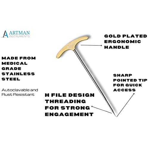 Dental Root Extraction Screw Elevator Ergonomic Handle Artman Brand #TOP29