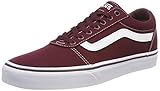 Cierre: Cordones Vans Ward Canvas, Zapatillas para Hombre Rojo (Canvas/Port Royale/White 8J7) 38.5 EU