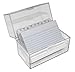 Produktbild Idena 375257 - Karteikartenkasten A7 mit Schnappverschluss, inklusive 100 Karten und A-Z Register, transparent