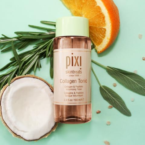 Pixi Botanical Collagen Tonic, Volumizing & Hydrating Toner, Enhanced with Peptides & Botanicals to Firm & Revitalize, Alcohol-Free Daily Moisturizing Toner, 100 ml / 3.4oz - Thumbnail 3