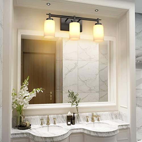 Aipsun Black Vintage Vanity Light, Bathroom Vanity Lighting Fixtures Industrial Vanity Light For Bathroom Black Wall Light Over Mirror(Exclude Bulb) #TOP3