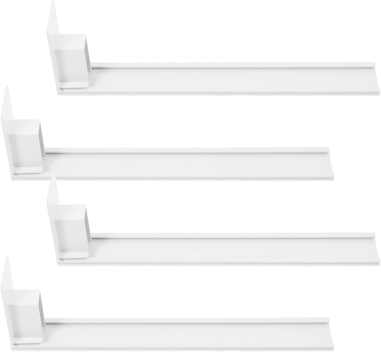 GLEAVI Automatic Shelf Pusher Display Rack Pusher with Integrated Rail Design for Supermarket and Convenience Store Shelf Organization 11.61 X 2.95 X 1.57 in 4 pack