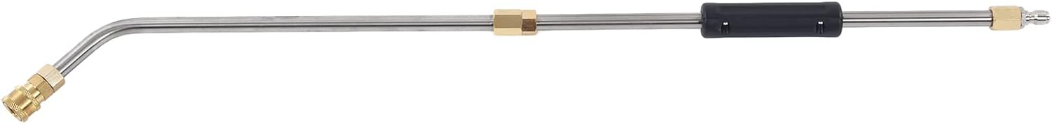 Pressure Washer Extension Wand Kit | 4000 PSI Stainless Steel Lance with 5 Nozzles | Quick Connect M24 Thread for Challenging to Access Areas/Undercarriage Care/Water Broom Use
