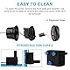 Awroutdoor Wasserpumpe Tauchpumpe, Ultraleise Teichpumpen,Wasserpumpe klein, 350L/H Aquariumpump für Teich Brunnen Aquarium Garten,Submersible Pumpe 2 Düse 8mm-13 mm, mit 3 starken Saugnäpfen(5W)