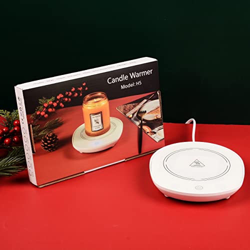 Honfhena Candle Warmer Plate, Electric Candle Wax Melt Warmer For Scented Wax Large Jar (White) #TOP4