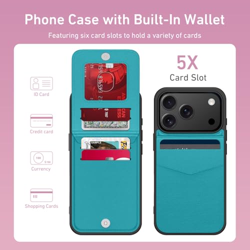 Bemal for iPhone 17 Pro Max Wallet Case, Built-in Card Slots Holder by bemal - Used condition - US$9.95
