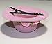 Lucore 4 Inch Pink Mini Sun Hat Hair Clip On Accessory - Rose & Pearl Girls Fashion Hair Pin