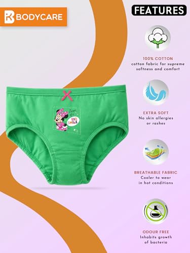 Image of BODYCARE KIDS Girls Cartoon Printed Panty Pack of 5 (Color & Print May Vary)