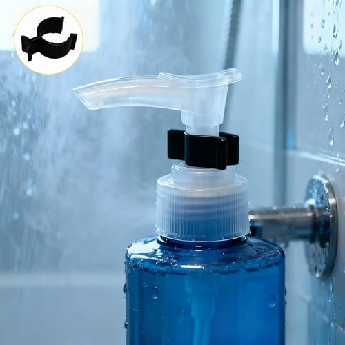 Leakproof Cosmetic Dispenser Pump Lock Clip,Clamp for Lotion Shampoo Cleansing Oil Bottles,PP Plastic Leak Locks,Travel & Camping Friendly Accessory (30Pcs(10*Black+10*White+10*Transparent))