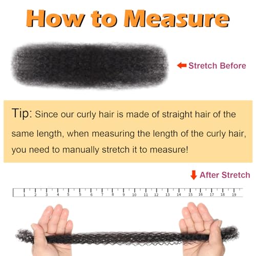 Afro Kinkys Bulk Human Hair 12Inch 60g/pack 100% Natural Black Human Hair For Making Micro Locs, Twists, Braids, Dreadlocks Extensions, Locs Repair, Crochet Braiding Hair - Image 7