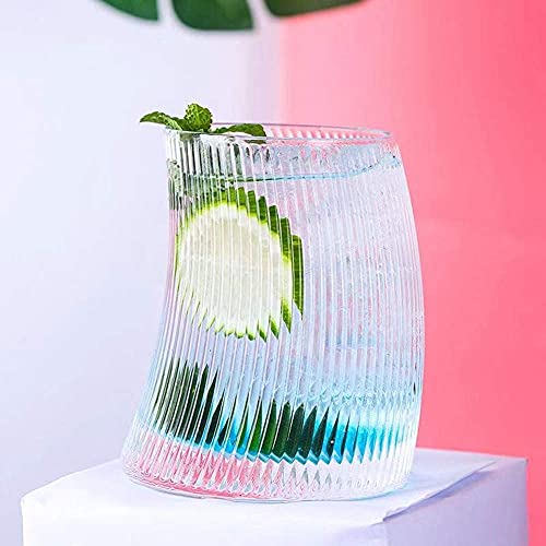 Vasos de cóctel de 340 ml, vasos de cristal de vasos de estilo antiguo, regalo en caja de lujo para hombres y mujeres en casa