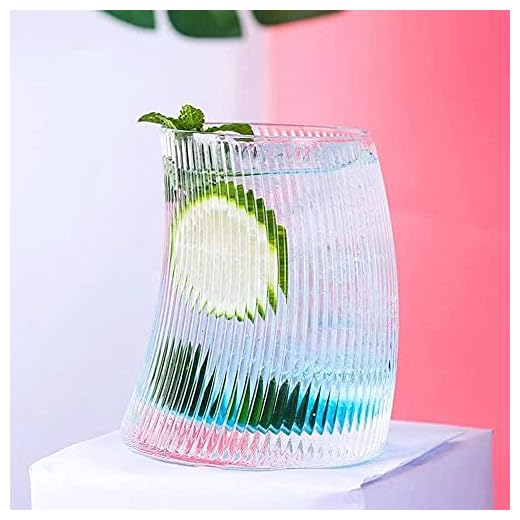 Vasos de cóctel de 340 ml, vasos de cristal de vasos de estilo antiguo, regalo en caja de lujo para hombres y mujeres en casa