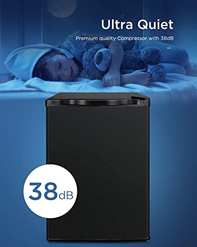 Adt Mini Freezer For Compact Space Small Freezer (Black, 3.0 Cubic Feet) #TOP5