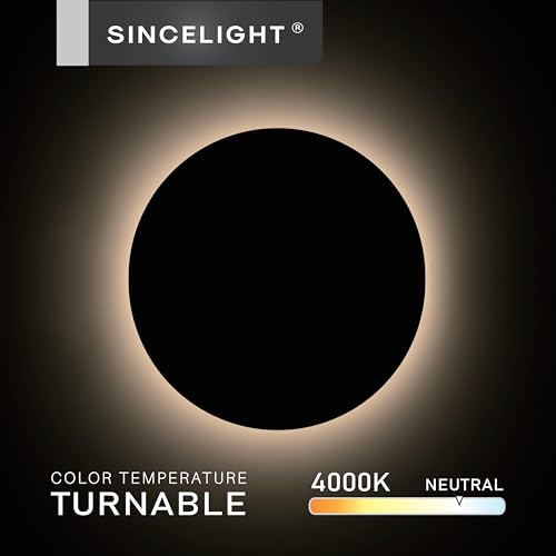 Applique Murale Rétroéclairée à LED 13W SINCELIGHT LUNAR ECLIPSE Φ220mm IP65 - 4