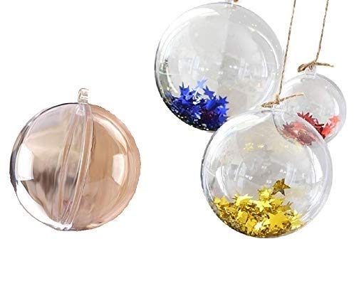 100 Stück Transparente Plastikkugeln Zum Befüllen - 60x2,8cm & 40x3,5cm Für DIY Dekoration