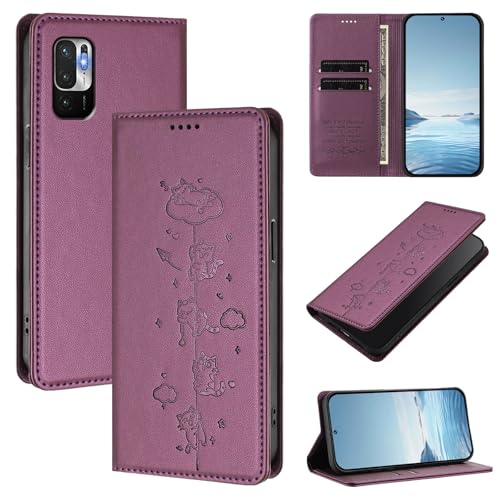 �X�}�z�P�[�X �Ή��@�� for Redmi Note 10 JE/Note 10T (Japan) �X�}�z�P�[�X�y�J�[�h�z���_�[�E�E�H���b�g�E�}�O�l�b�g�o�b�N���E�t���b�v�E�X�^���h�@�\�t���zViolet