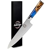 Salimago Cuchillo japonés VG 10 Damascus de acero de 67 capas [cuchillo de carne ultra afilado] 30 cm, cuchillo de cocina profesional de damasco | cuchillo de cocina de alta calidad