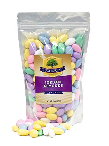 Jordan Almonds Wedding Holiday Party Favor Candies in Colorful Assorted Pastel Mix (24 oz) by Sohnrey Family Foods …