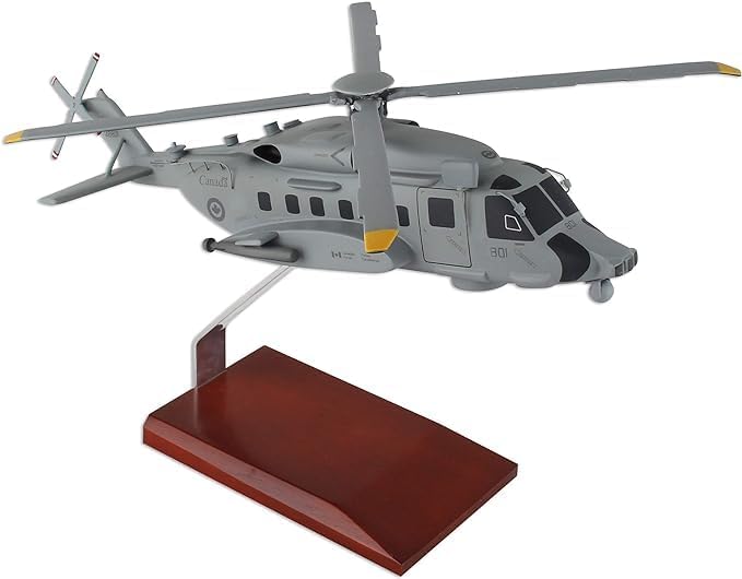 Sikorsky H-92 S-92 CH-148 Cyclone RCAF Canada Military Helicopter Desktop Display Airplane Model Scale 1/48