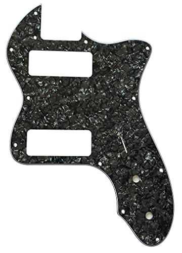 Fender '72 Telecaster Thinline P90�X�^�C���M�^�[�s�b�N�K�[�h�X�N���b�`�v���[�g(4�w�u���b�N�p�[��)�p