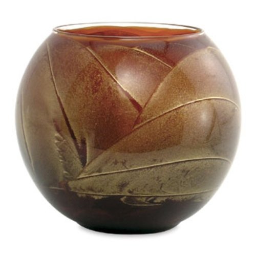 Northern Lights Candles Esque Polished Globe - 4 inch Mahogany