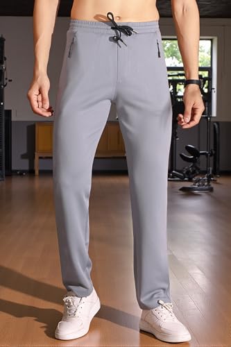 Image of Men's Regular Fit Track Pants with Zipper Pocket||Track Pants for Men