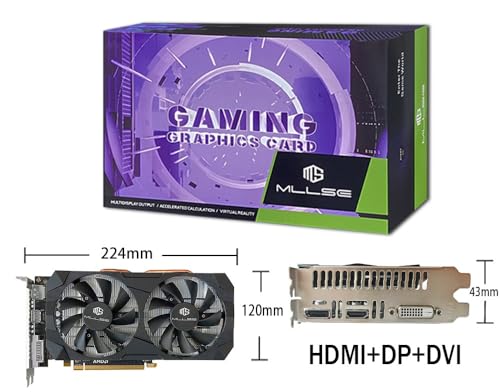 Placa de Vídeo AMD RX 580 8GB GDDR5, 2048SP, 256Bit, PCI Express 3.0 × 16, 6Pin, MLLSE