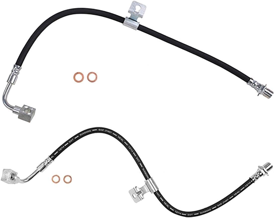 2Pcs Brake Hose Front Brake Hydraulic Hose Brake Line Replacement for Chevrolet C10 1975-1978 for Chevy C10 1975-1978 for Chevrolet C10 Pickup 1973-1974 for Chevy C10 Pickup 1973-1974