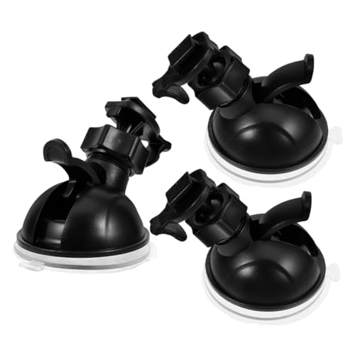 Kit de 3 soportes con ventosa para cámara de coche, mini bola giratoria estable en el parabrisas