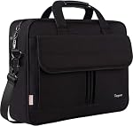 Taygeer Messenger Sac pour affaires, travail & Bureau 15.6 Sac à bandoulière en ordinateur portable de pouce avec sangle pour hommes & Femmes, Porte-monnaie informatique imperméable, Noir