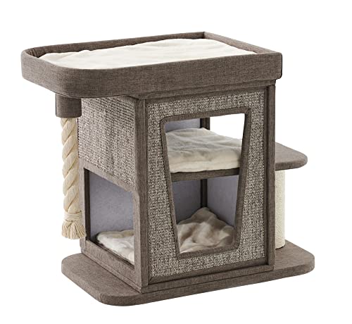 Nobby Kratzbaum ULVI, braun Leinenoptik, 80 x 50 x 76 cm, 1 Stück