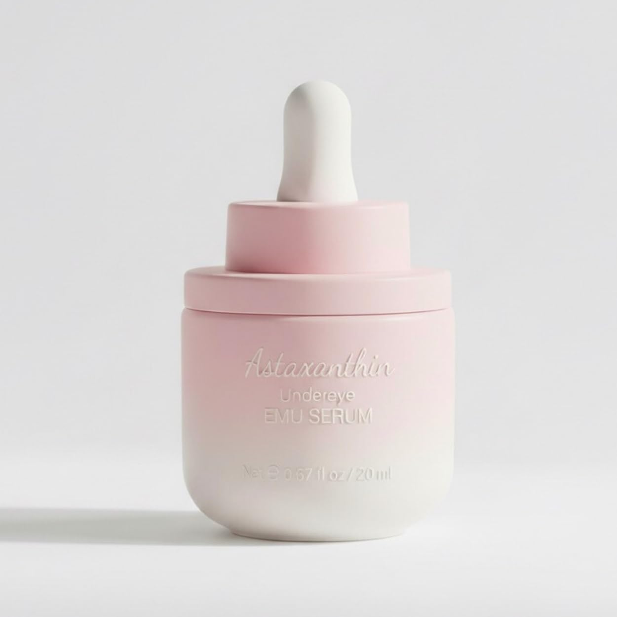 Astaxanthin Under Eye Serum with EMU oil - 0.67 fl. oz./ 20 mL | Emu oil serum | Powerful antioxidant astaxanthin | Sea Buckthorn, Squalane, Aloe Vera, Coffee |Preservative free | 100% Natural