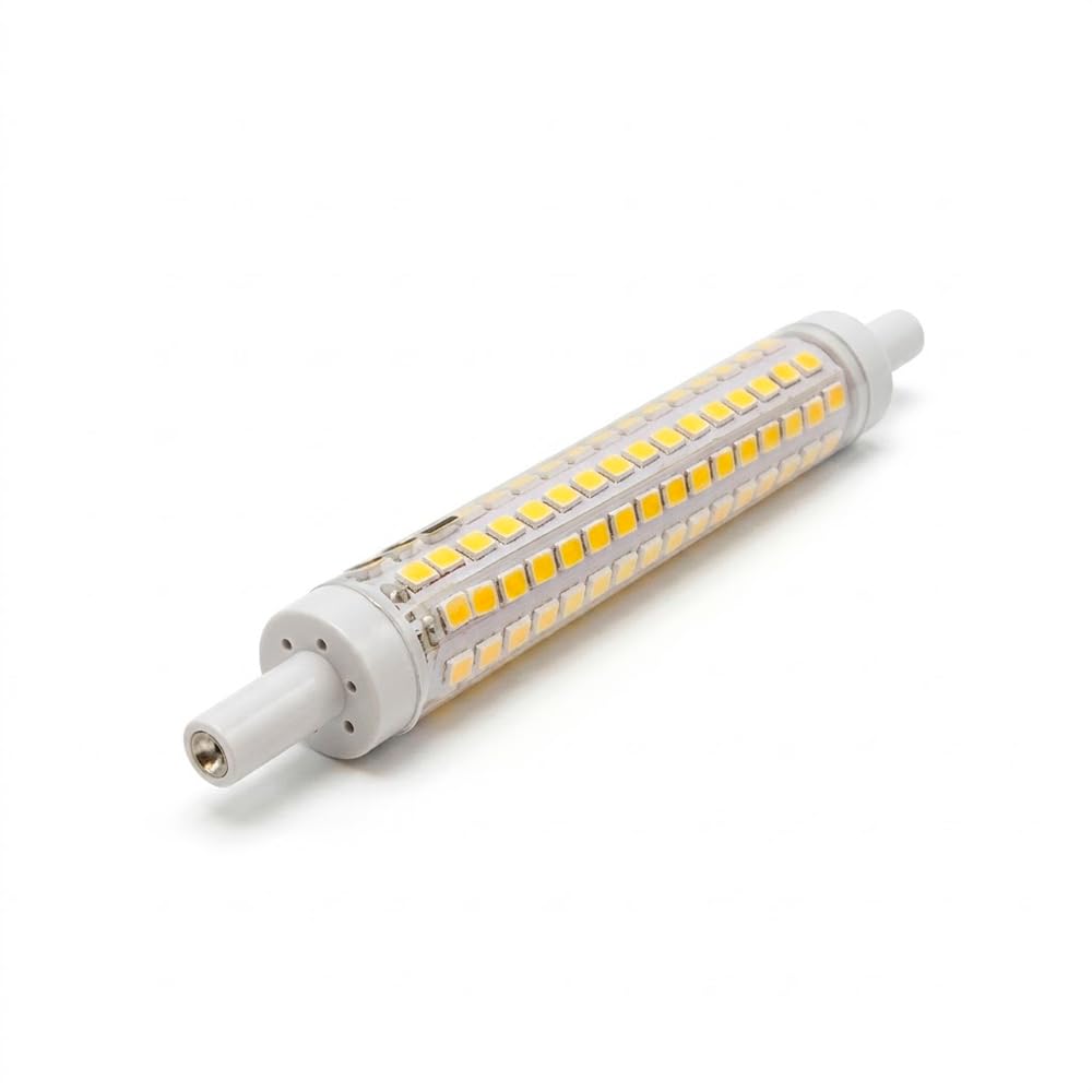 Genérico Bombilla LED R7S 118mm 8W Equivalente 65W Blanco Neutro 4000K 850LM Lámpara Lineal Slim No Regulable para Hogar Oficina Dormitorio Comedor (10 Pack)
